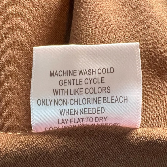 ModCloth Retro Button Down Chocolate Brown MIDI Skirt, Pleated, Pockets, Size XL - Picture 9 of 9